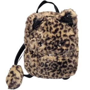 Leopard Faux Fur Mini Cat Backpack with Ears and Tail – The Children’s Place